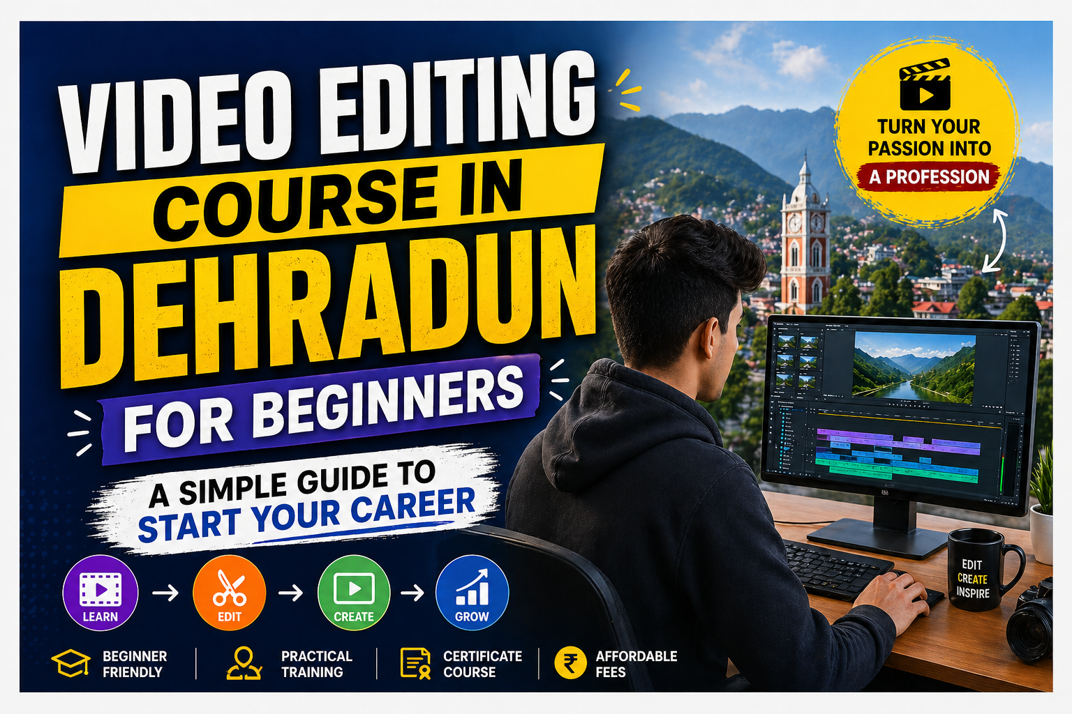 video editing course in Dehradun for beginners
